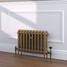 CI-RK460-GLD-TH - Rook Gold 2 Column Victorian Cast Iron Radiator H460mm x W398mm CI-RK460-GLD-TH - Rook Gold 2 Column Victorian Cast Iron Radiator H460mm x W398mm